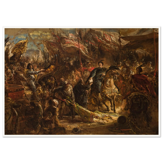 Jan III Sobieski Hands Canon Denhoff a Letter to the Pope with the Message of the Victory over the Turks at Vienna in 1683 (1880) Art Print | Jan Matejko-Quipham Collections