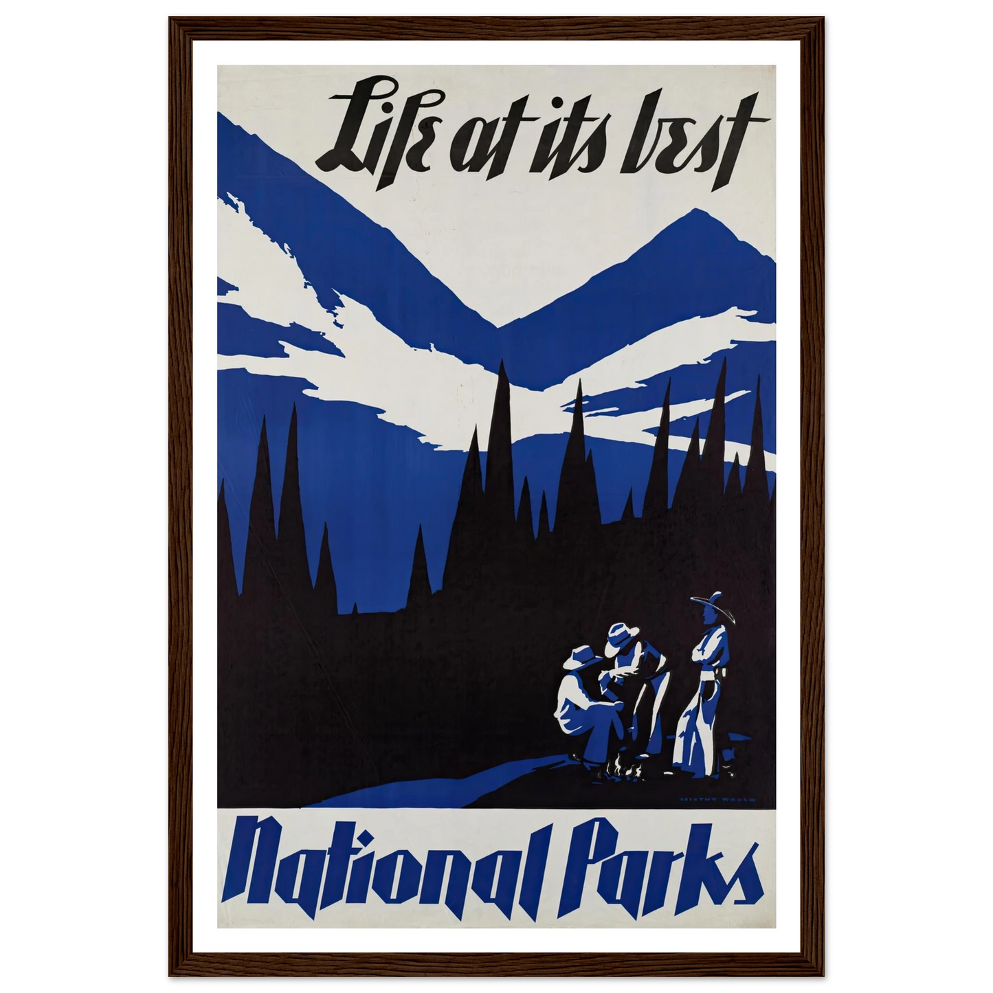 Life at its best. National Parks (ca. 1930–1939) Art Print | Dorothy Waugh-Quipham Collections