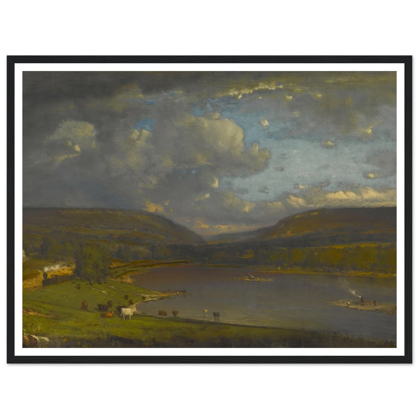 On the Delaware River Art Print | George Inness-Quipham Collections