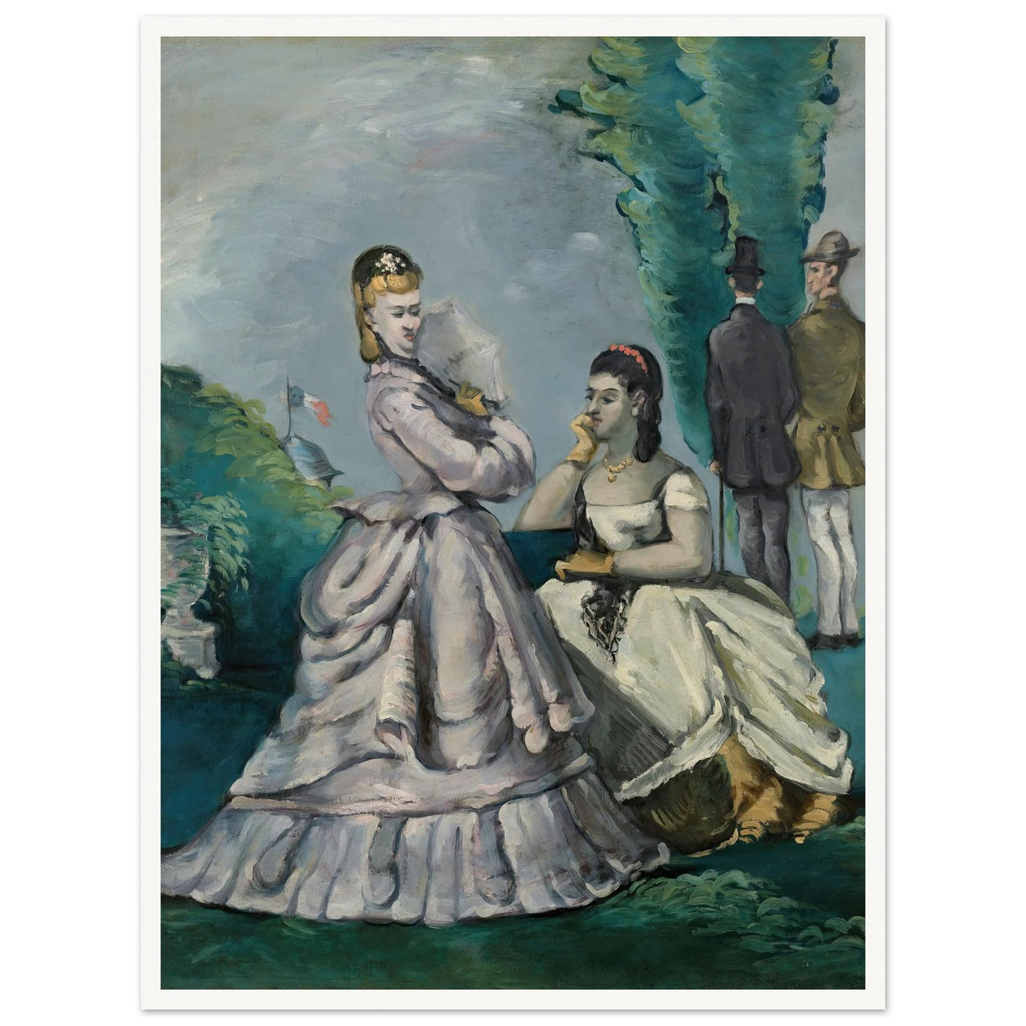 La Conversation (1870-1871) Art Print | Paul Cezanne-Quipham Collections