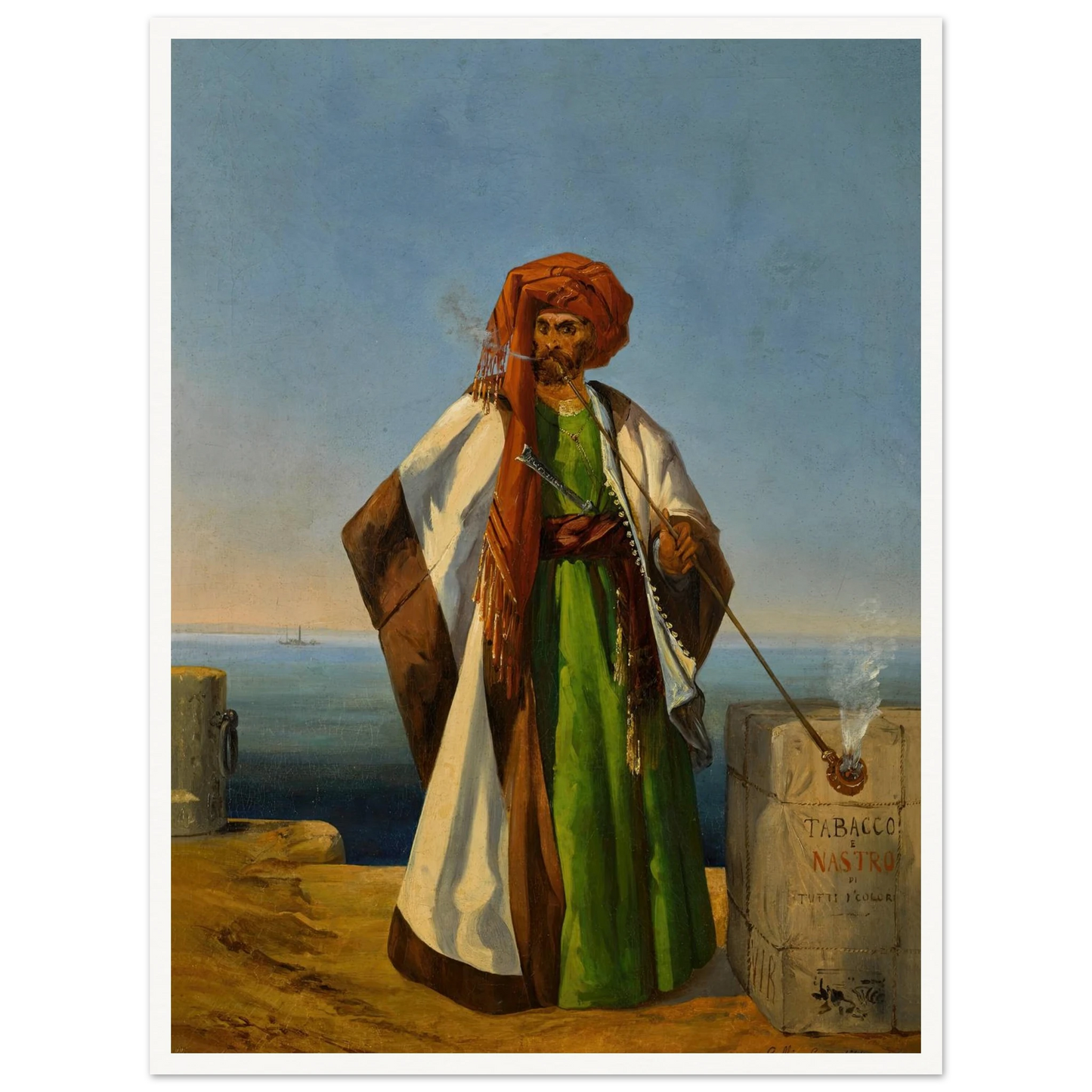 The Tobacco Merchant (1844) Art Print | Ippolito Caffi-Quipham Collections