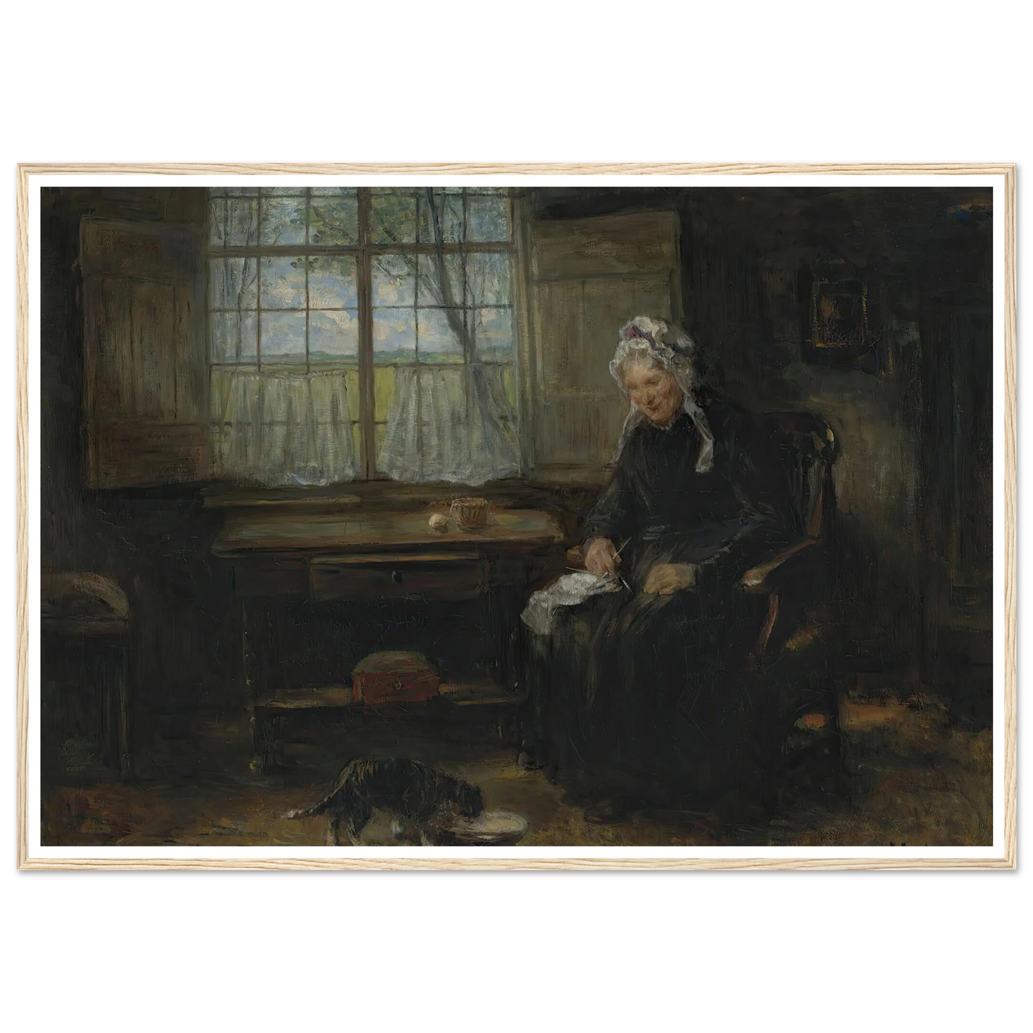 Une vieille demoiselle Art Print | Jozef Israels-Quipham Collections