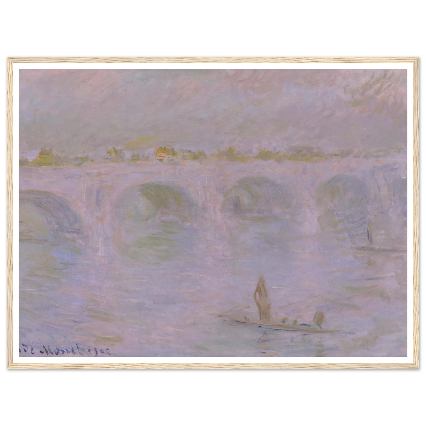 Waterloo Bridge in London (1902) Art Print | Claude Monet-Quipham Collections
