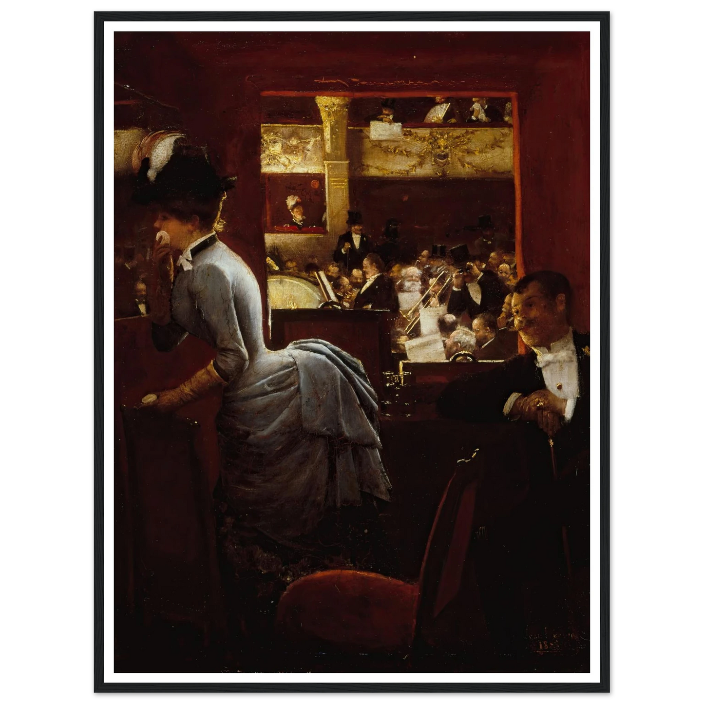 La Baignoire, au théâtre des Variétés (1883) Art Print | Jean Beraud-Quipham Collections