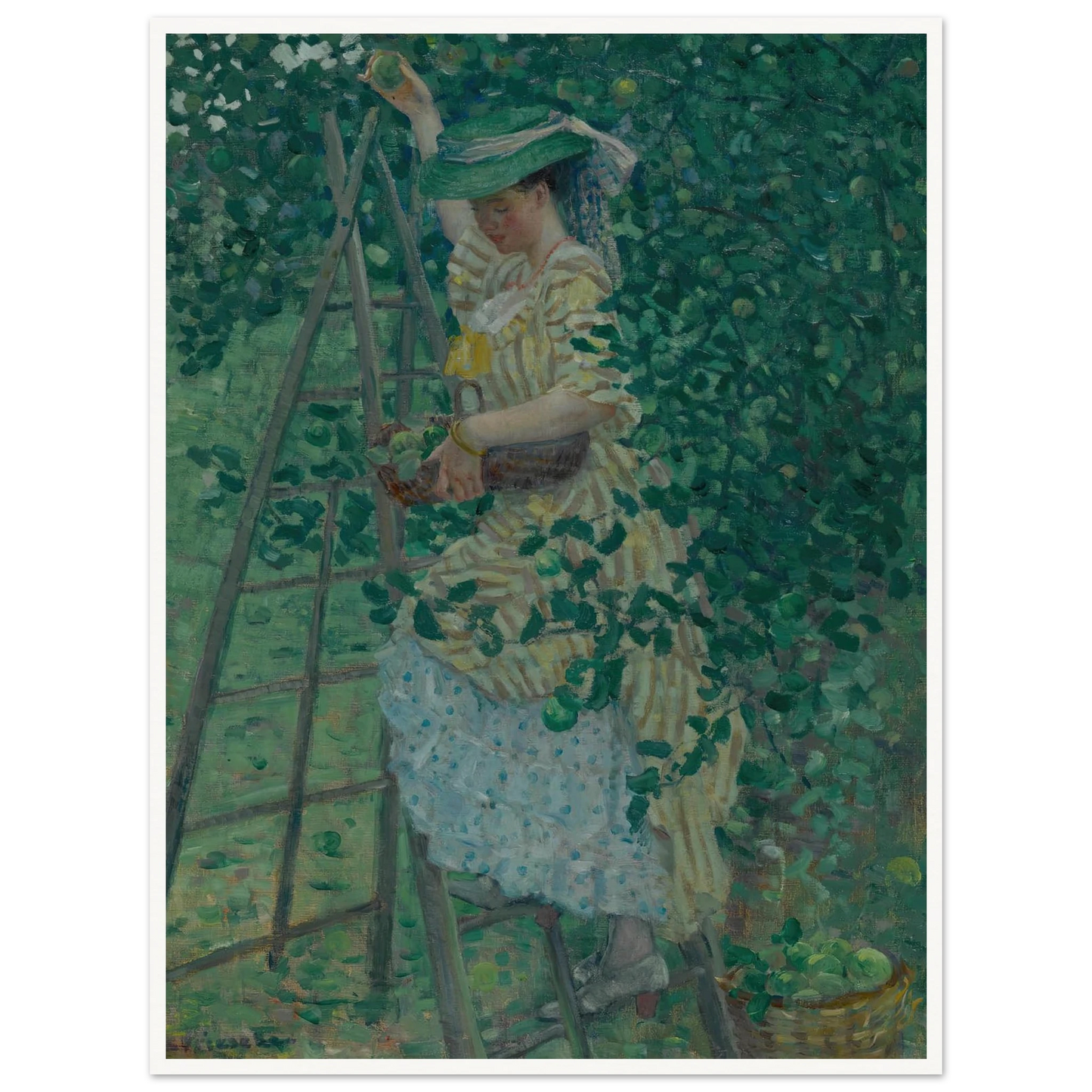 The Apple Tree (1908) Art Print | Frederick Carl Frieseke-Quipham Collections
