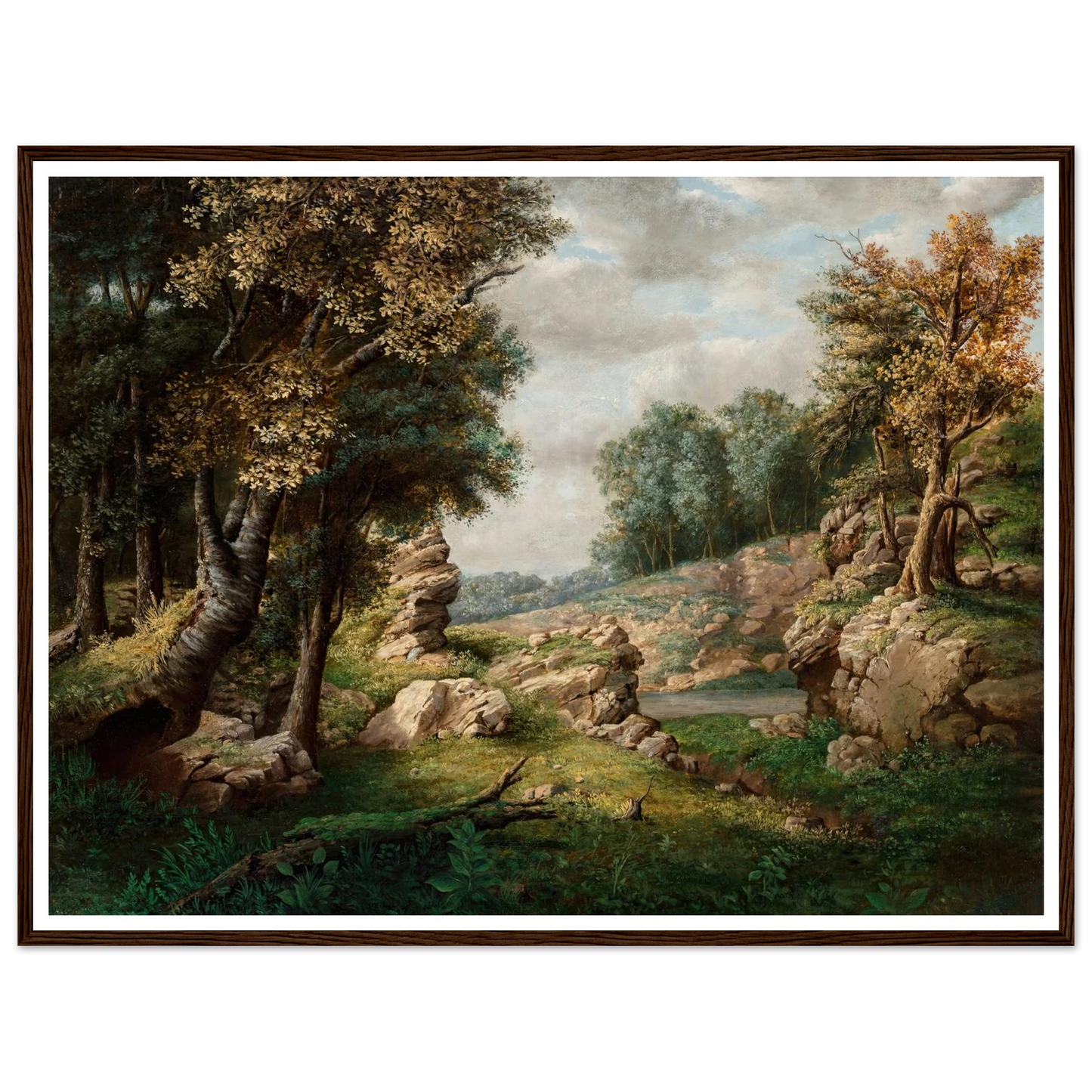 Rocky Dell (Near the Village) (circa 1849-1850) Art Print | George Inness-Quipham Collections