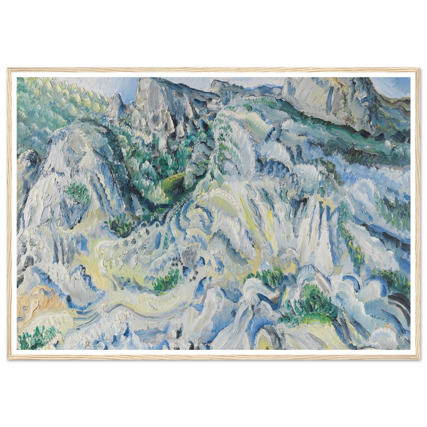 Felslandschaft bei Ulm (Landschaft bei Blaubeuren) (1929) Art Print | Paul Kleinschmidt-Quipham Collections