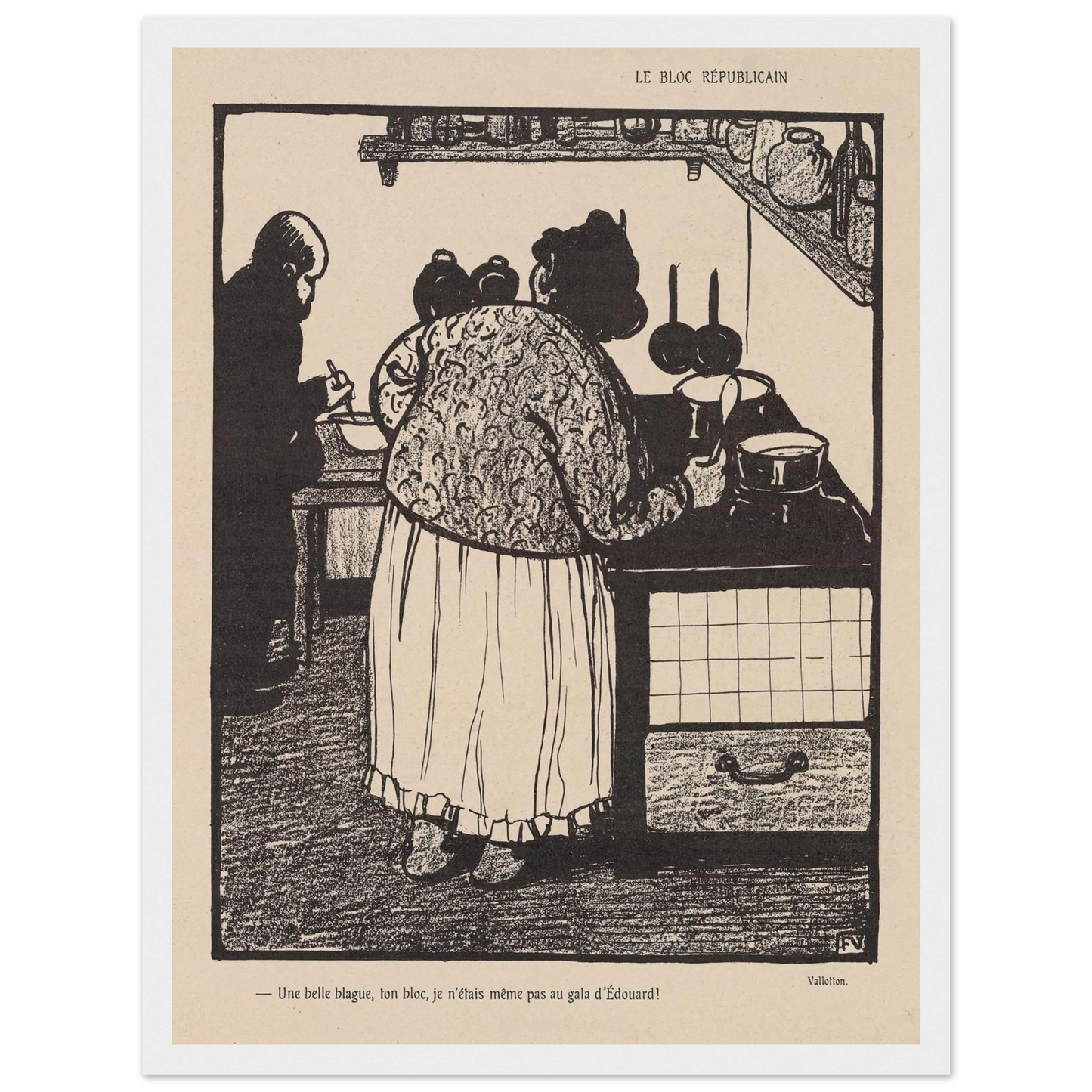 22 mai 1903 Art Print | Felix Vallotton-Quipham Collections