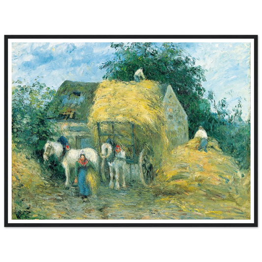 The Hay Cart, Montfoucault (1879) Art Print | Camille Pissarro-Quipham Collections