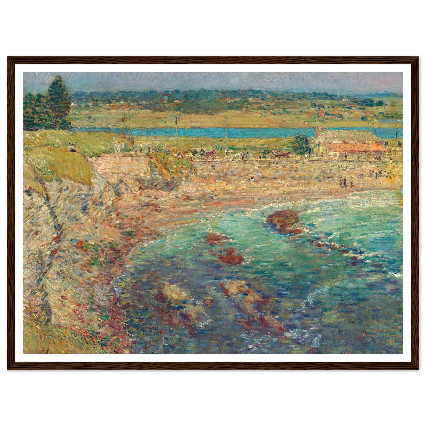 Bailey’s Beach, Newport, R.I. (1901) Art Print | Childe Hassam-Quipham Collections