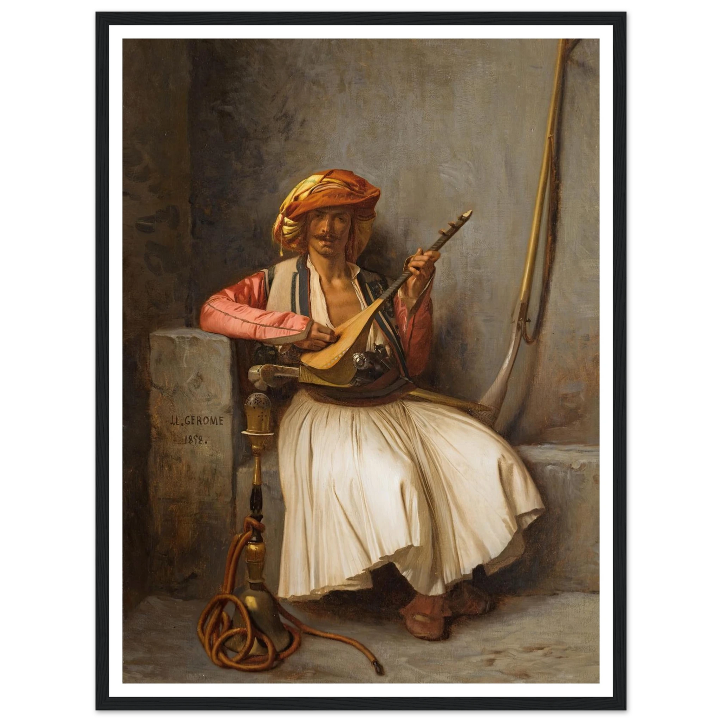 The Lute Player (1858) Art Print | Jean Leon Gerome-Quipham Collections