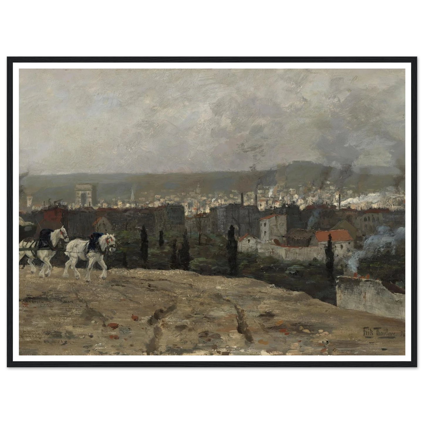 Parisian View (1879) Art Print | Frits Thaulow-Quipham Collections