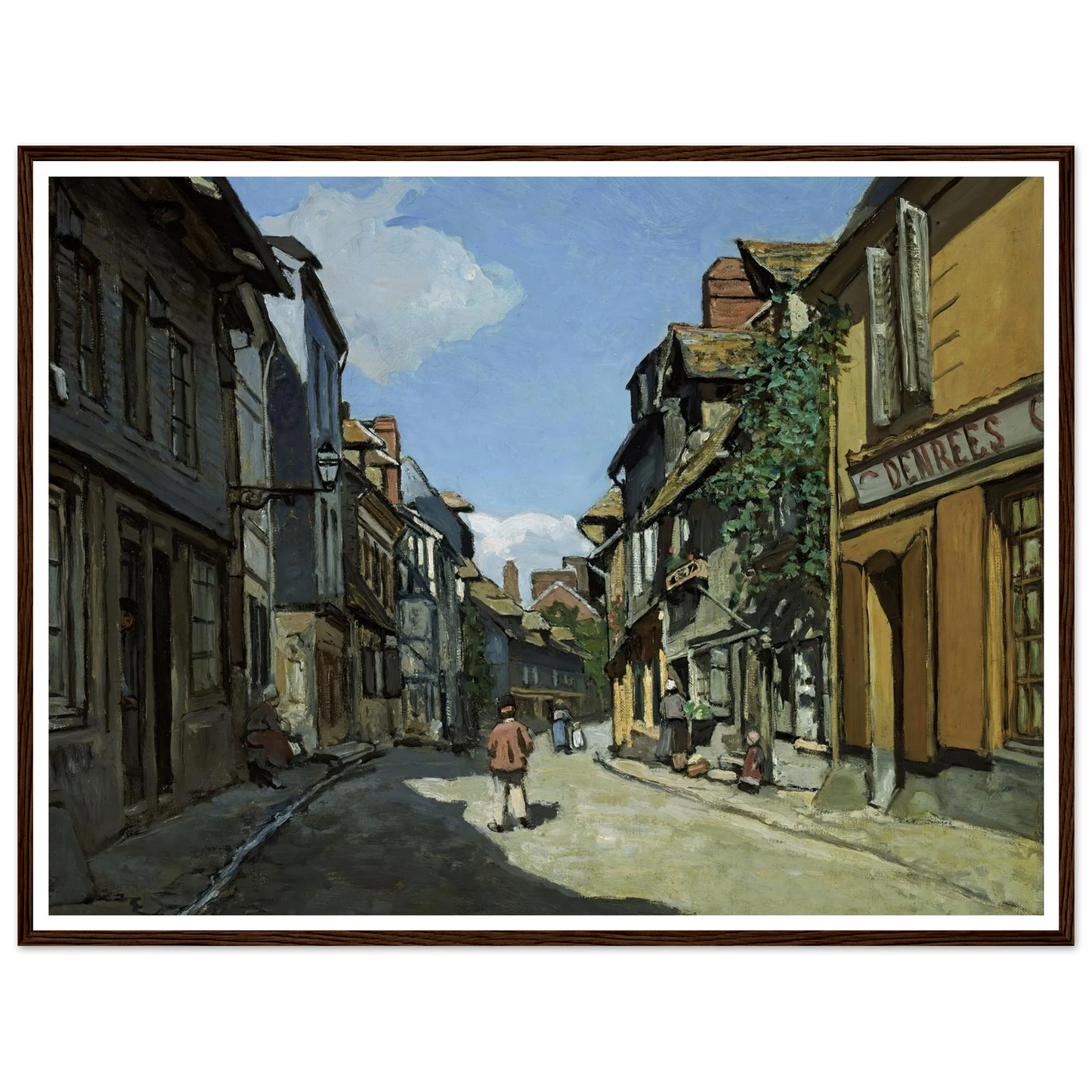 Rue de la Bavole, Honfleur (1864) Art Print | Claude Monet-Quipham Collections