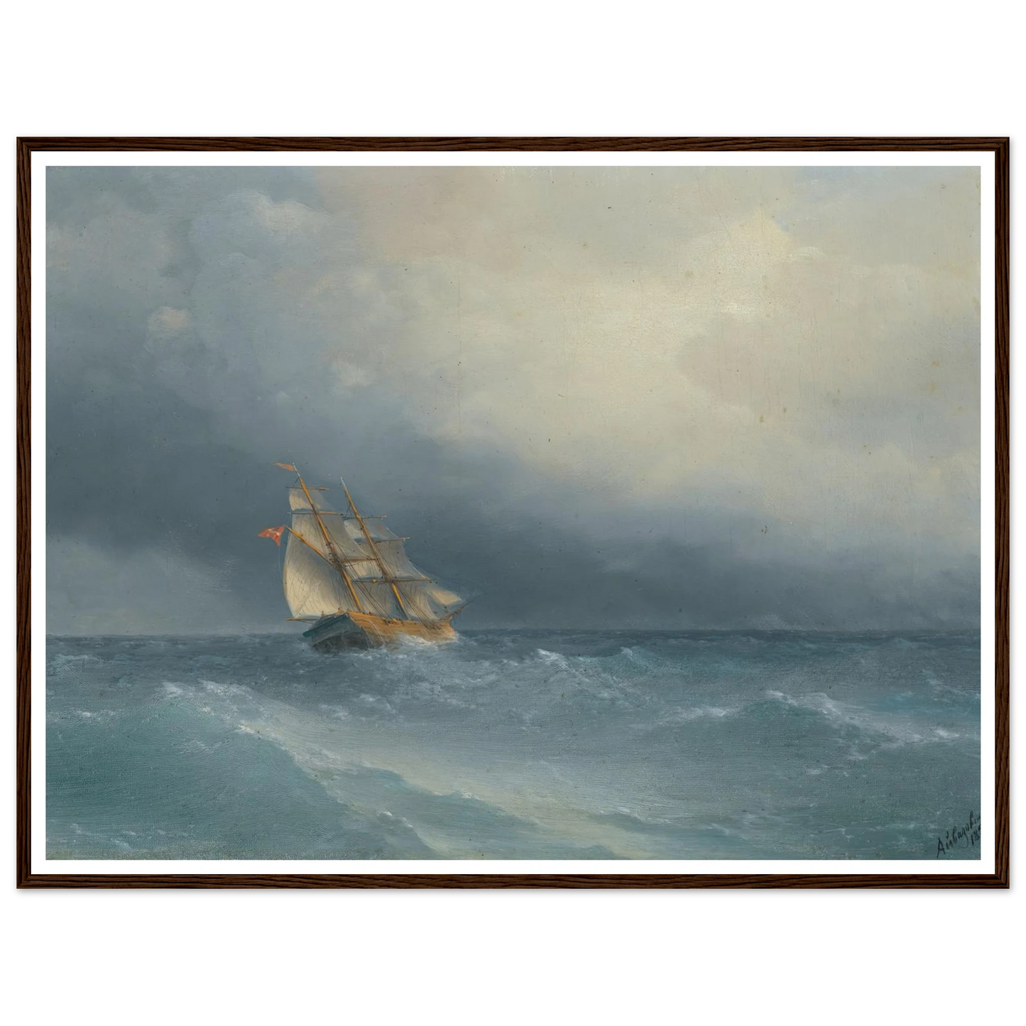 The Lifting Storm (1880) Art Print | Ivan Konstantinovich Aivazovsky-Quipham Collections