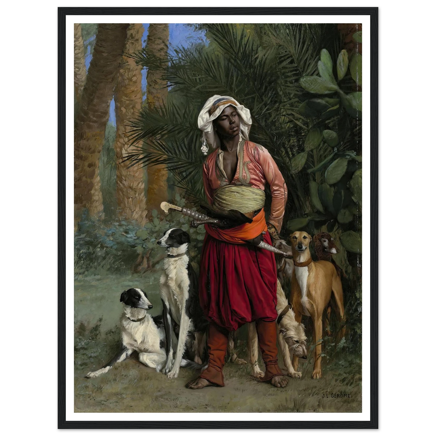 Master of the Hounds (1871) Art Print | Jean Leon Gerome-Quipham Collections