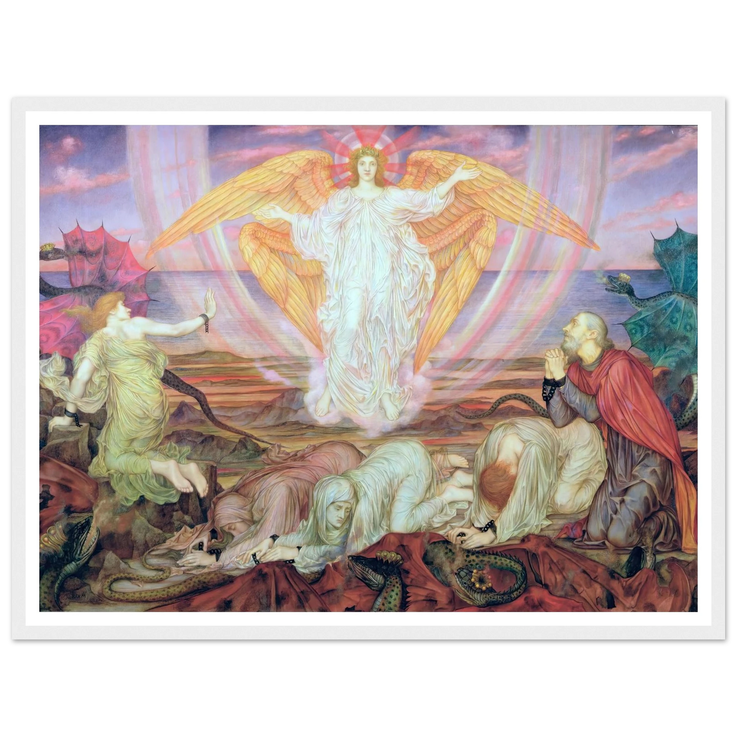 Death of the Dragon (circa 1914) Art Print | Evelyn de Morgan-Quipham Collections
