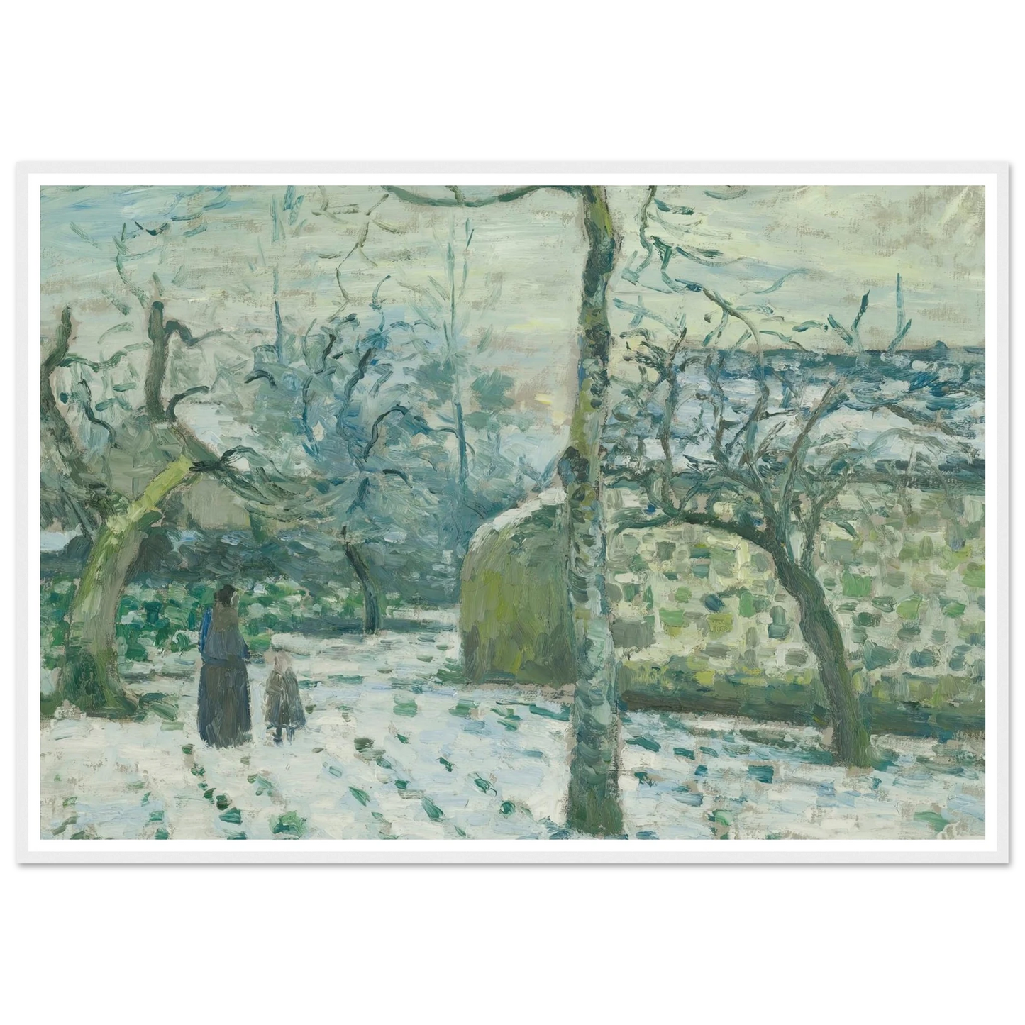 Effet De Neige À Montfoucault (circa 1874) Art Print | Camille Pissarro-Quipham Collections