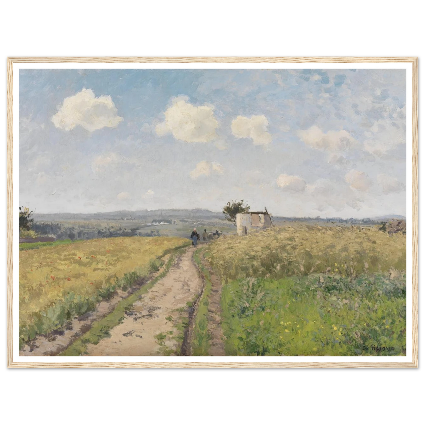 June morning near Pontoise (1873) Art Print | Camille Pissarro-Quipham Collections