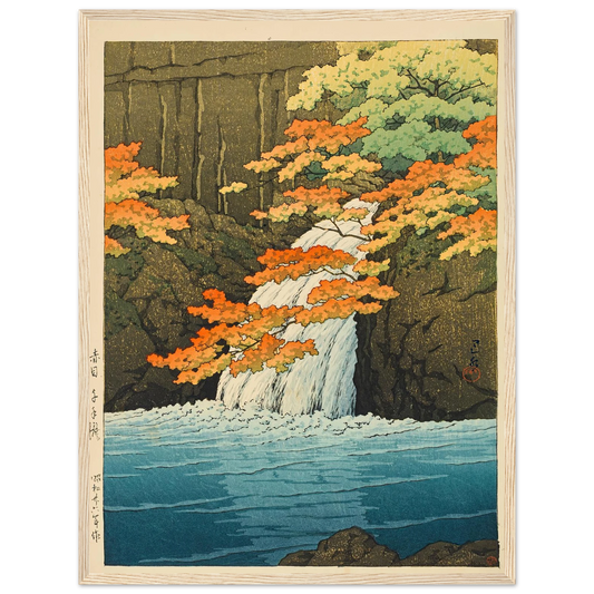 Akame senju taki (Senju Waterfall, Akame) (1951) Art Print | Kawase Hasui-Quipham Collections