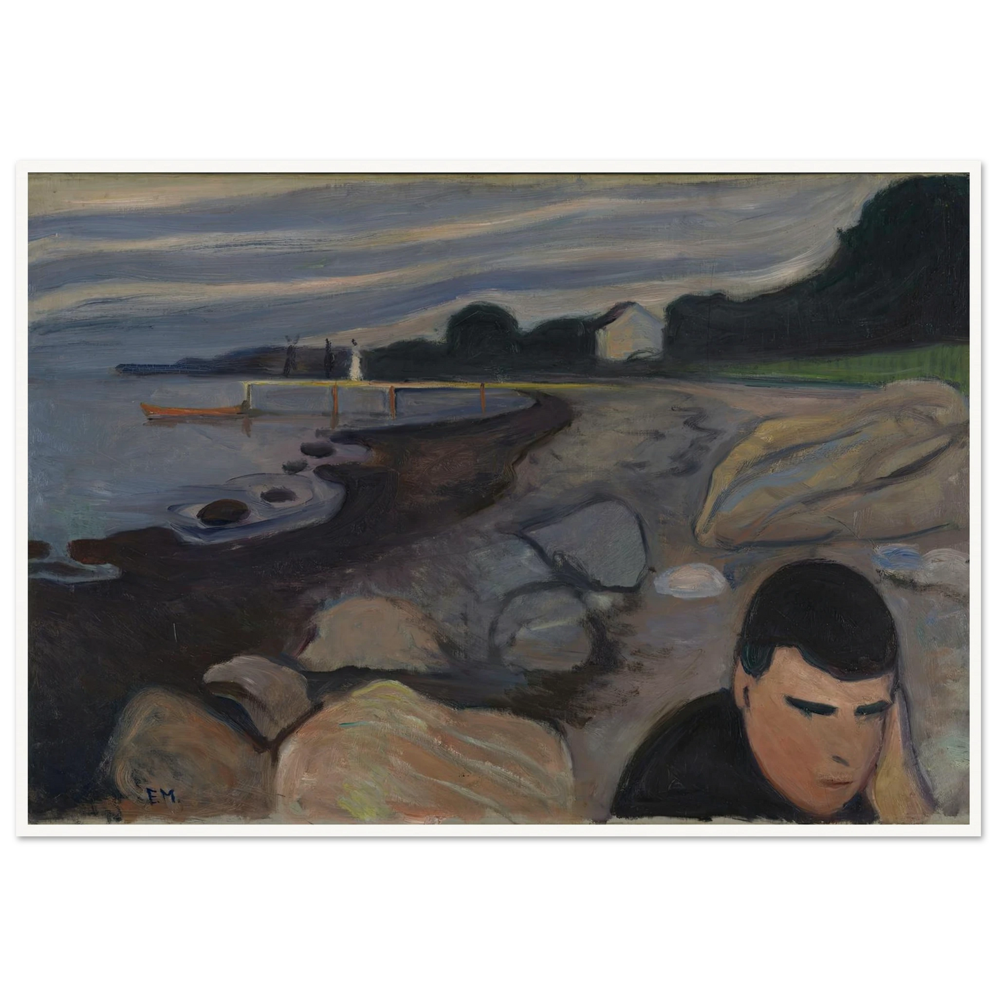 Melancholy (1892) Art Print | Edvard Munch-Quipham Collections