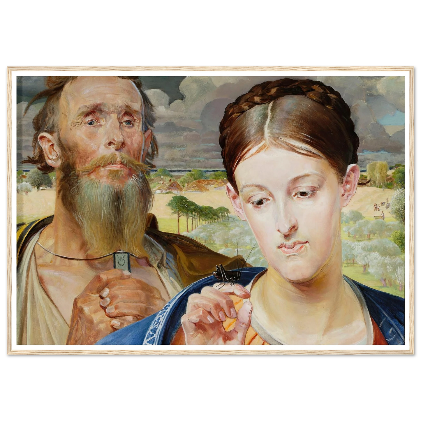 Music – left wing of the triptych (1906) Art Print | Jacek Malczewski-Quipham Collections