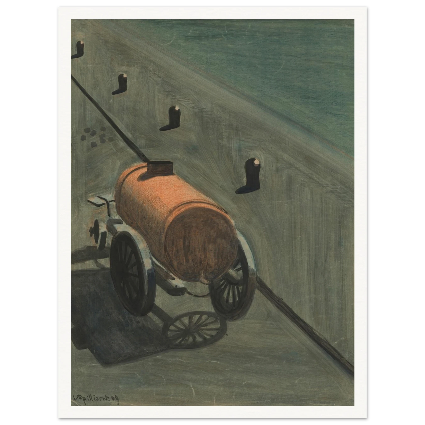 De waterkar (1909) Art Print | Leon Spilliaert-Quipham Collections