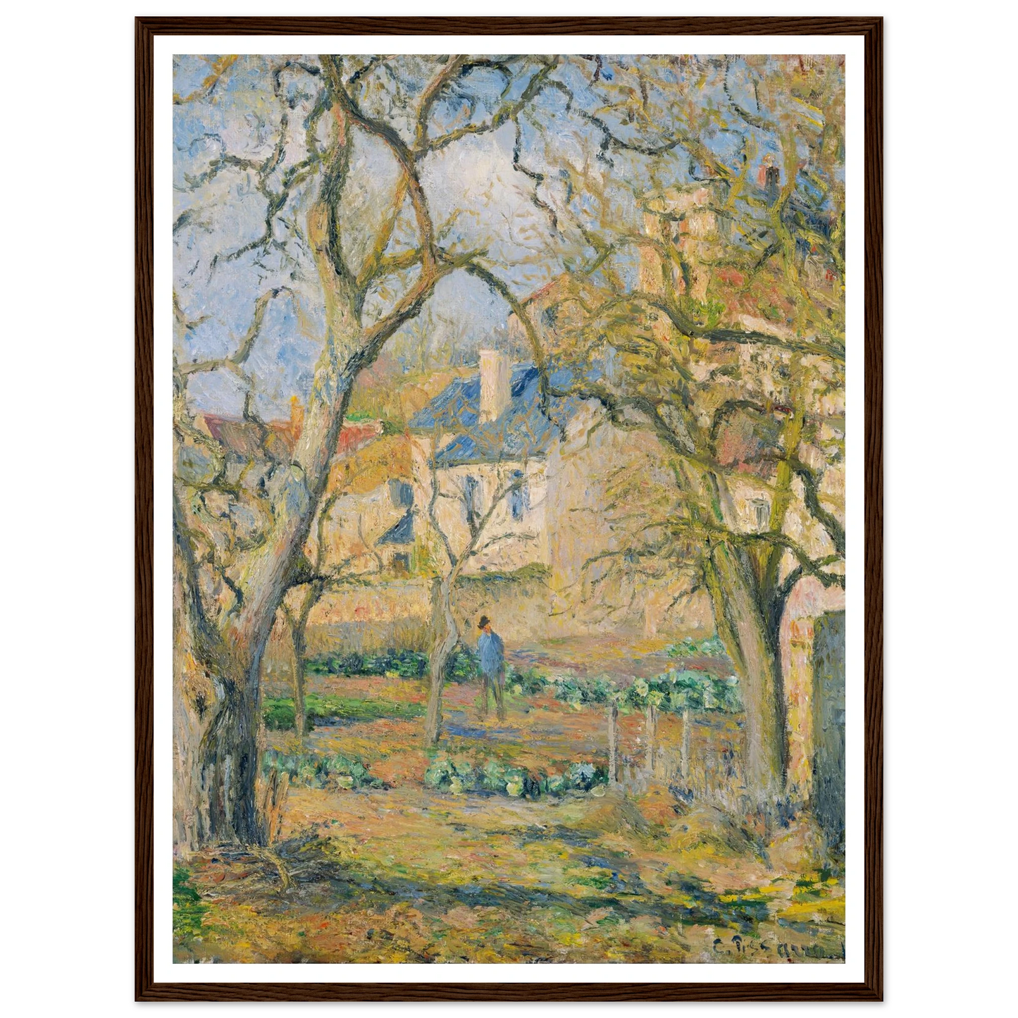 Vegetable Garden (1878) Art Print | Camille Pissarro-Quipham Collections