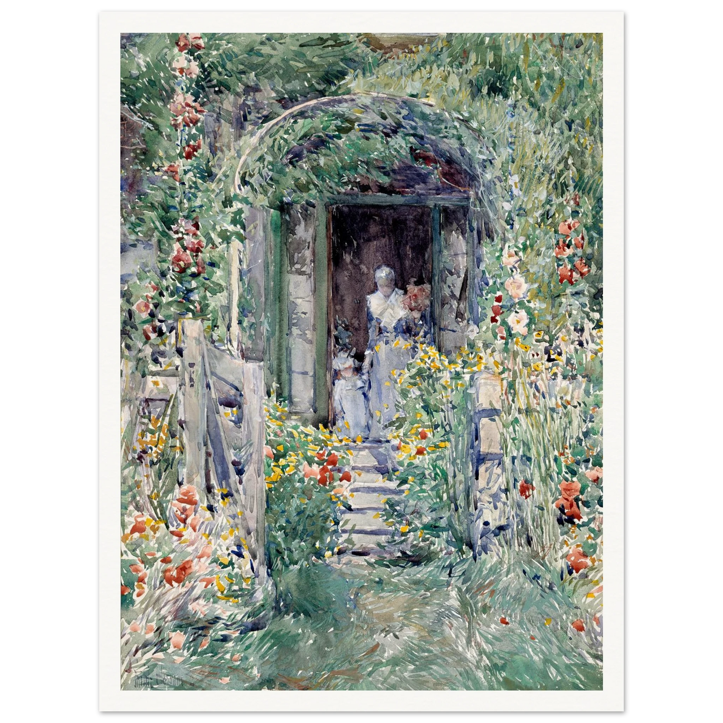 The Garden in Its Glory (1892) Art Print | Childe Hassam-Quipham Collections