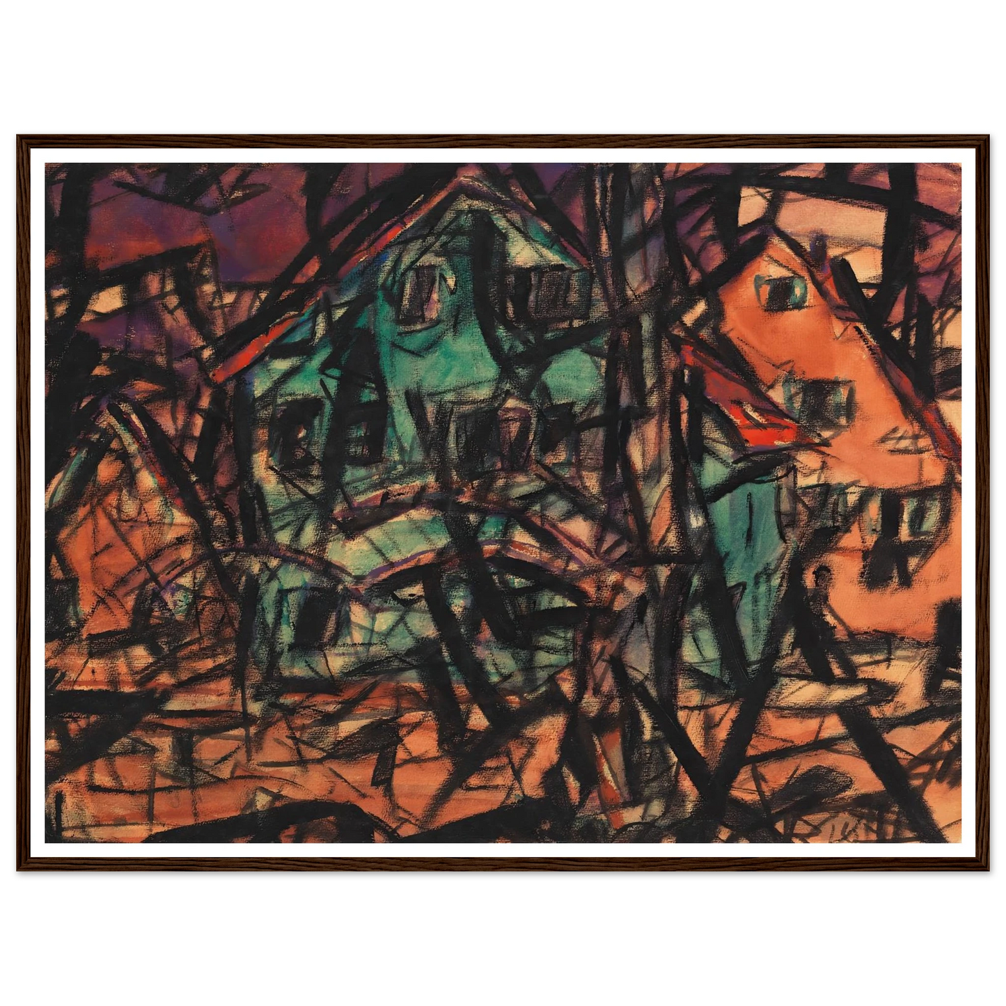 Häuser (1919) Art Print | Christian Rohlfs-Quipham Collections