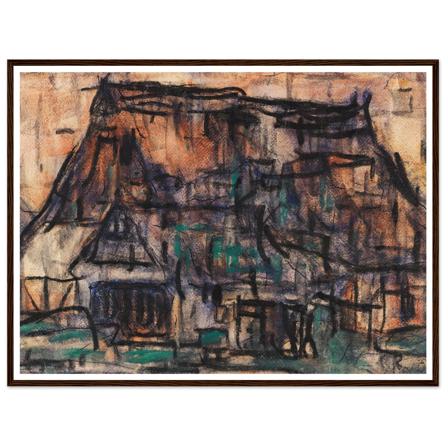Haus in Soest (1920) Art Print | Christian Rohlfs-Quipham Collections