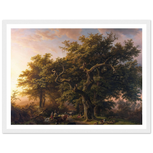 Forest Scene (1848) Art Print | Barend Cornelis Koekkoek-Quipham Collections