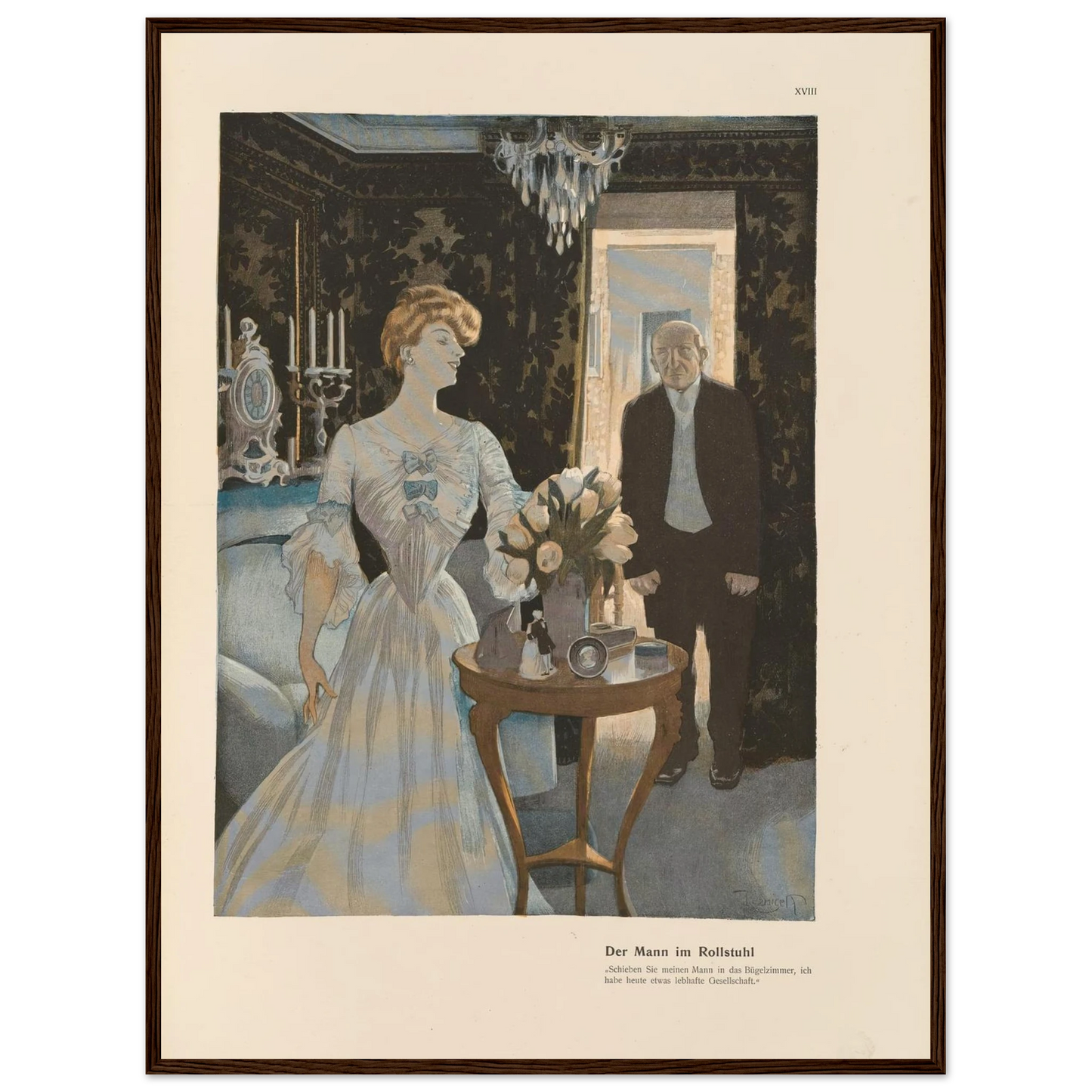 Der Mann im Rollstuhl (1908) Art Print | Ferdinand Freiherr von Reznicek-Quipham Collections