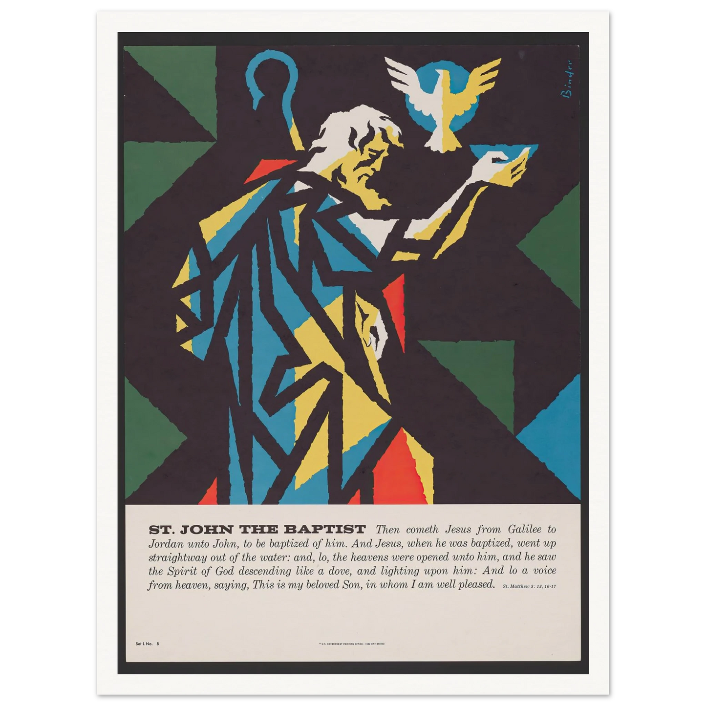 St. John The Baptist (1962) Art Print | Joseph Binder-Quipham Collections