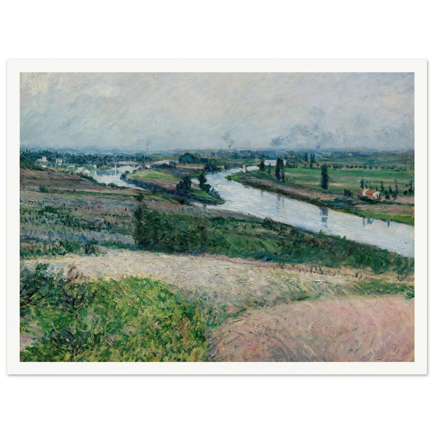 La Seine À La Pointe D’epinay (circa 1888) Art Print | Gustave Caillebotte-Quipham Collections