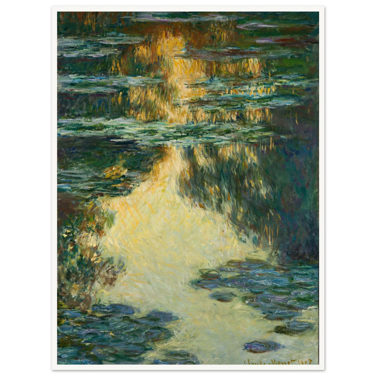 Water Lilies (1907) Art Print | Claude Monet-Quipham Collections