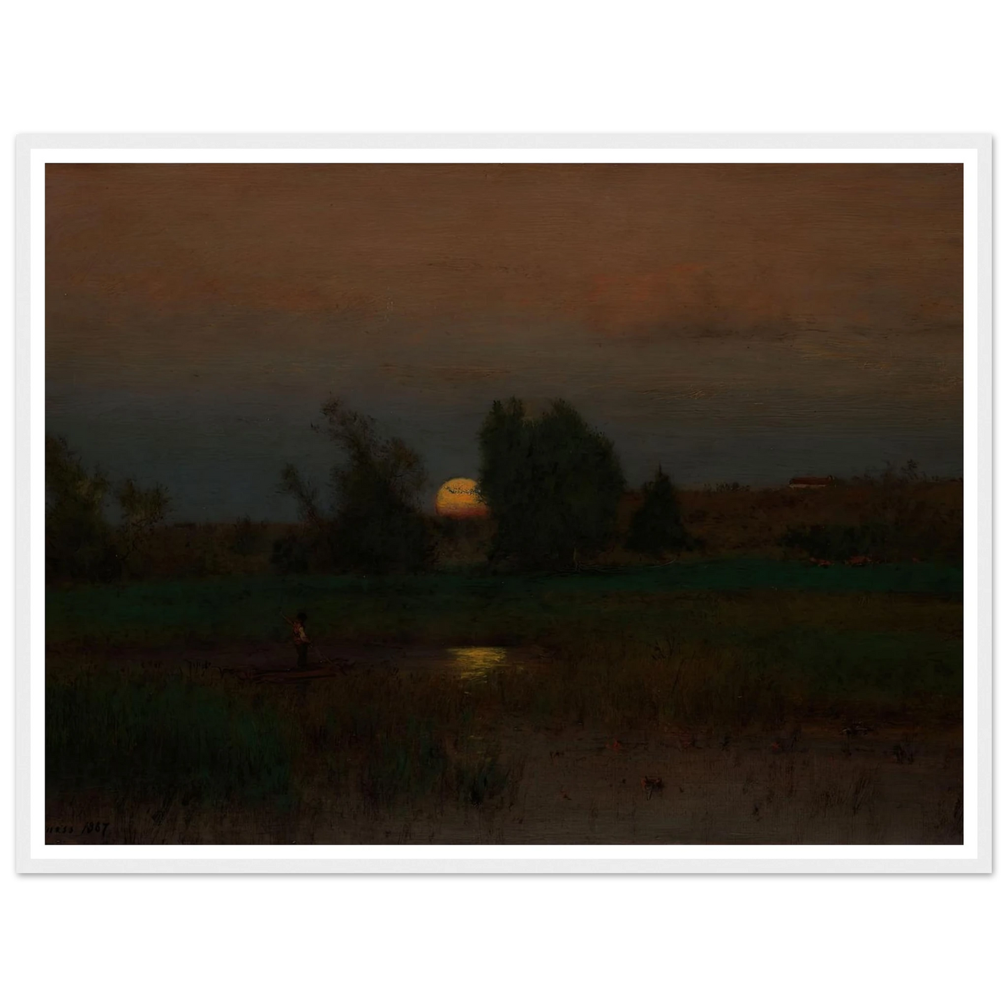 Moonrise (1887) Art Print | George Inness-Quipham Collections