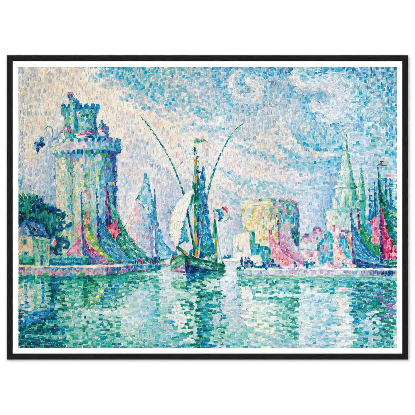 Les Tours Vertes, La Rochelle (1913) Art Print | Paul Signac-Quipham Collections