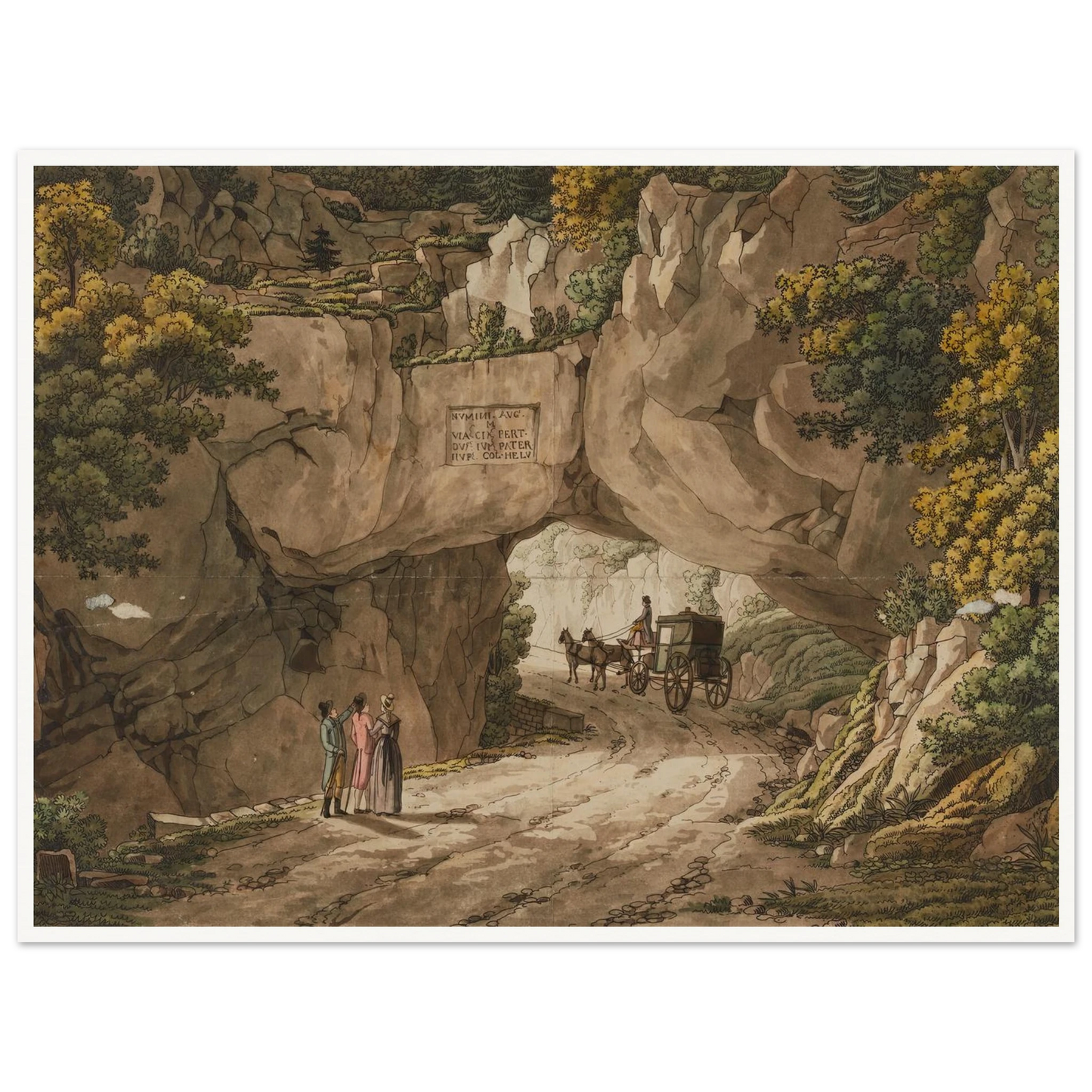 Vue de Pierre-Pertuis Art Print | Peter Birmann-Quipham Collections