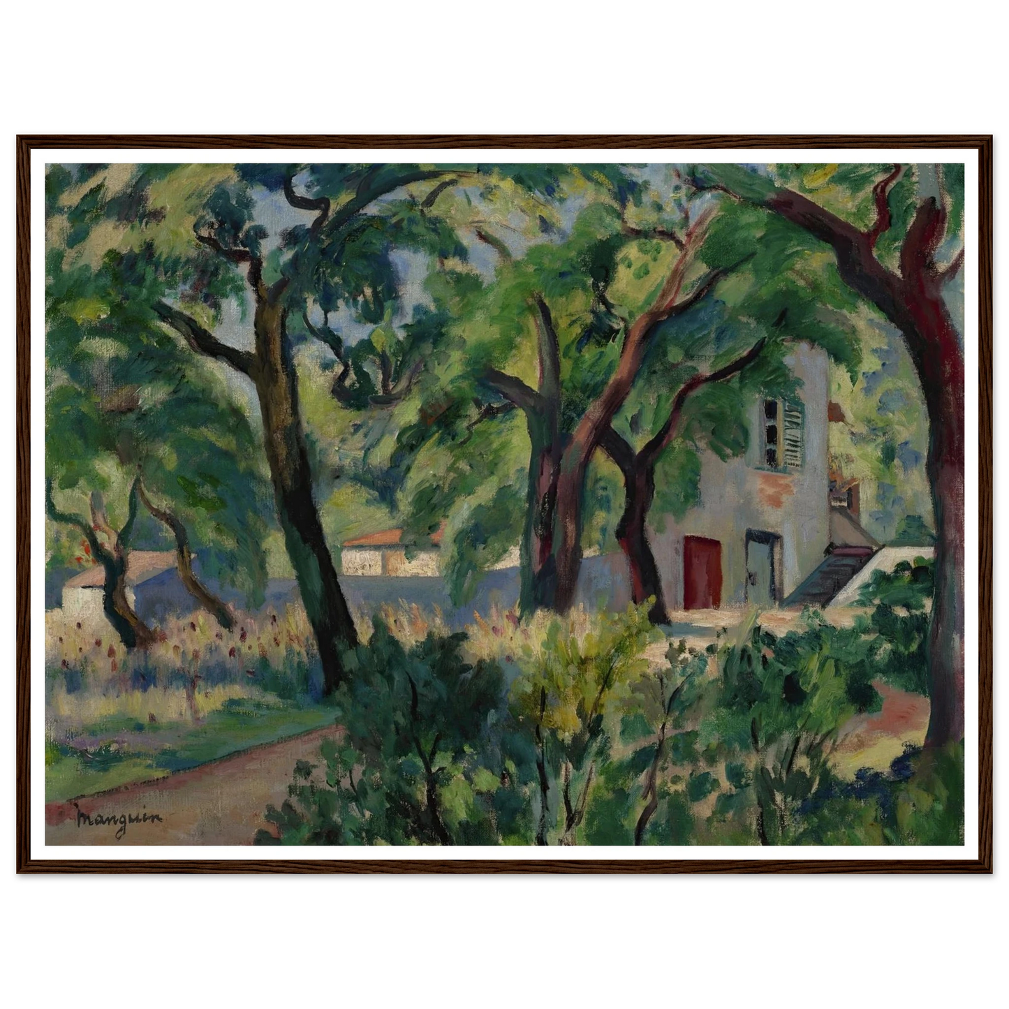 La Maison dans la forêt, Saint-Tropez (1924) Art Print | Henri Manguin-Quipham Collections