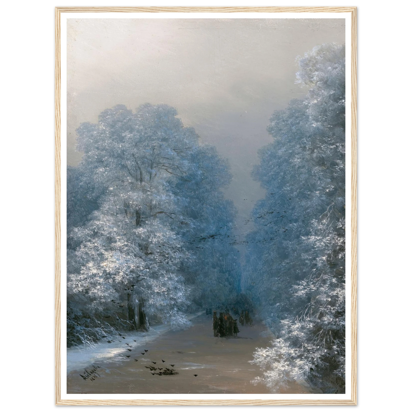 Winter Landscape (1876) Art Print | Ivan Konstantinovich Aivazovsky-Quipham Collections
