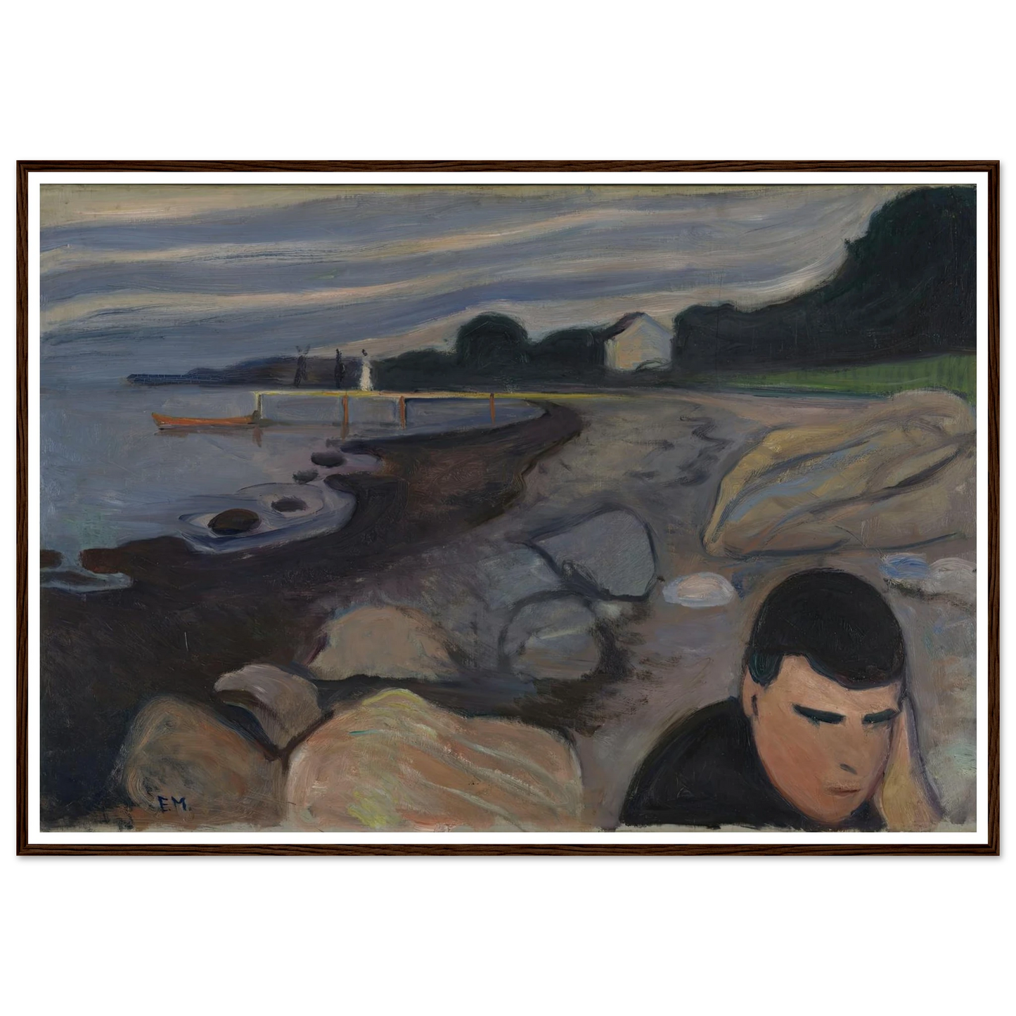 Melancholy (1892) Art Print | Edvard Munch-Quipham Collections