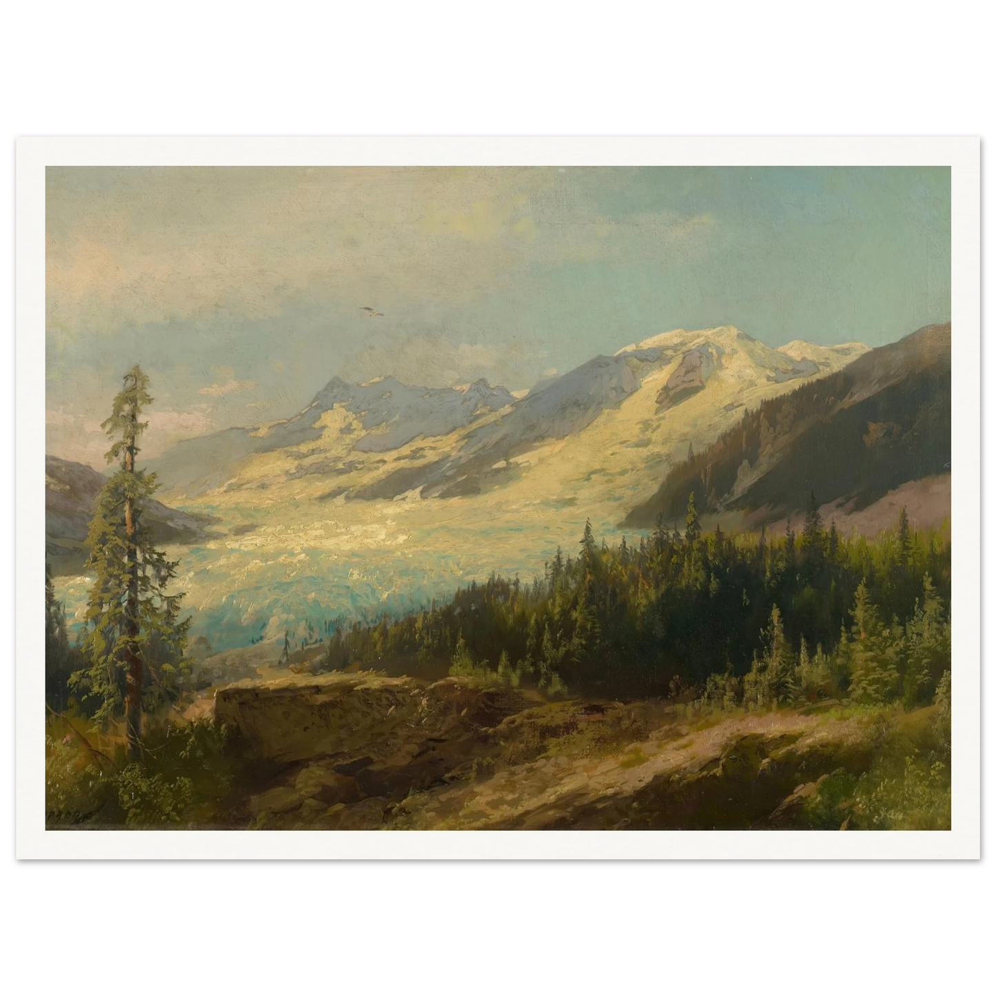 Pines in the Mountains (About 1895) Art Print | Hermann Ottomar Herzog-Quipham Collections
