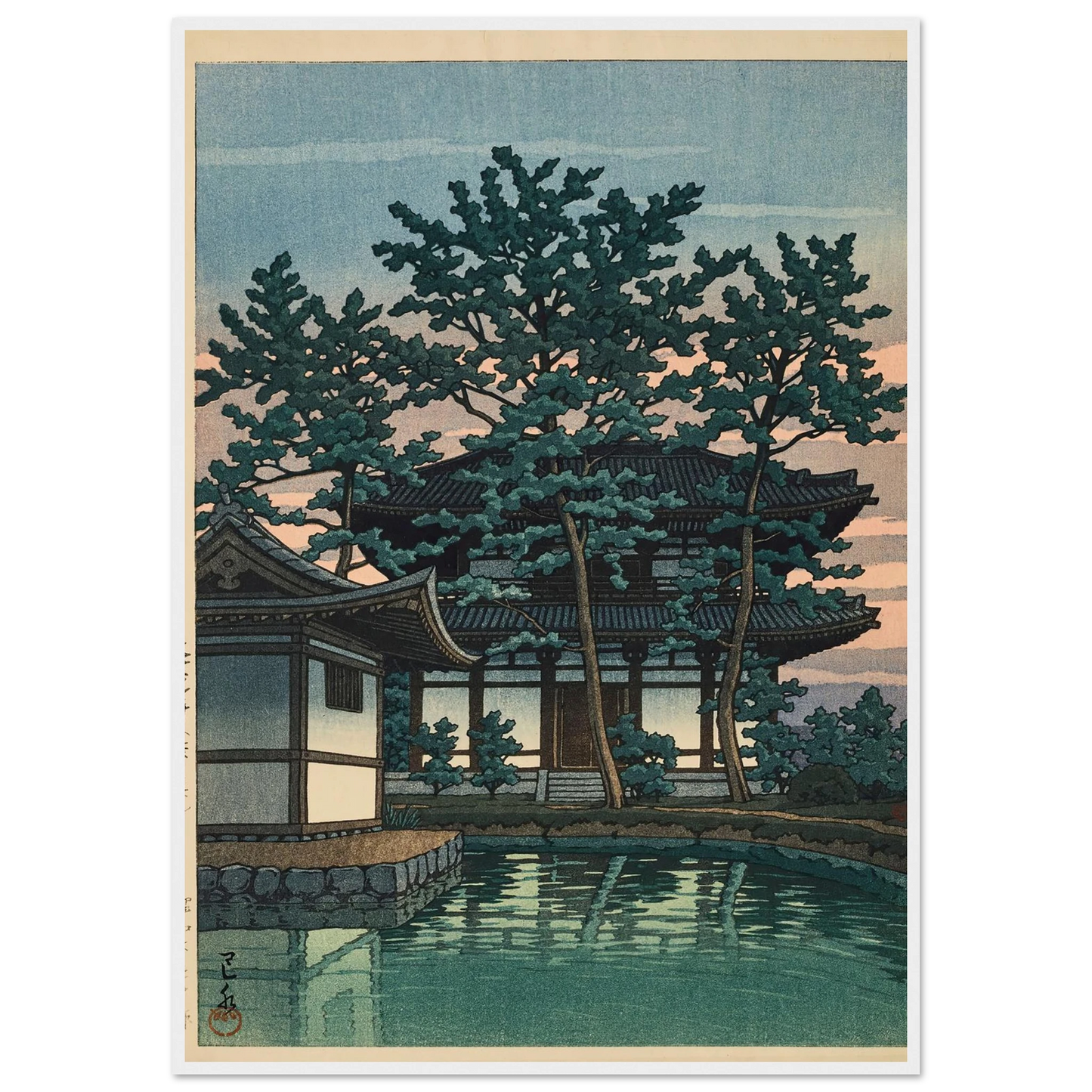 Kikoji, Nara ken (Kiko Temple, Nara Prefecture) (1950) Art Print | Kawase Hasui-Quipham Collections