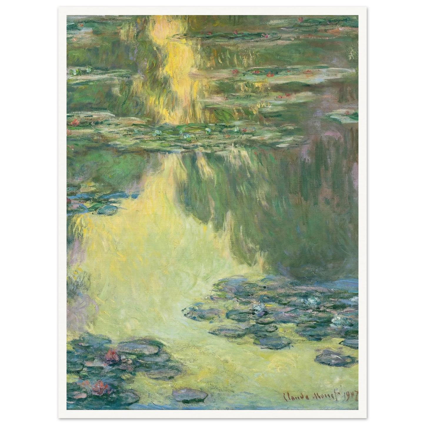 Waterlilies (1907) Art Print | Claude Monet-Quipham Collections