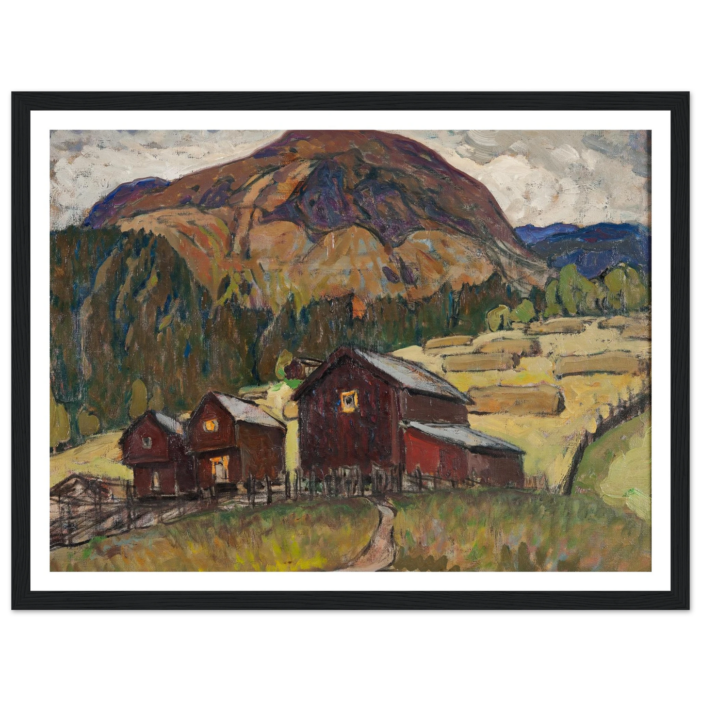 Summer Landscape with Shielings. Study from North Norway Art Print | Anna Boberg-Quipham Collections