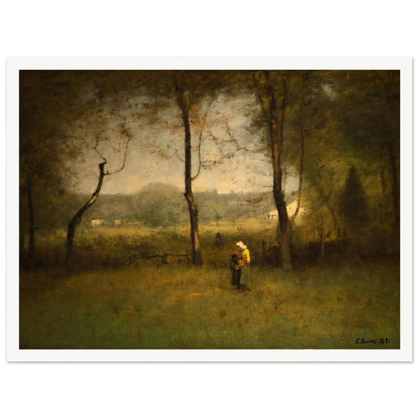 Wood Gatherers, An Autumn Afternoon (1891) Art Print | George Inness-Quipham Collections