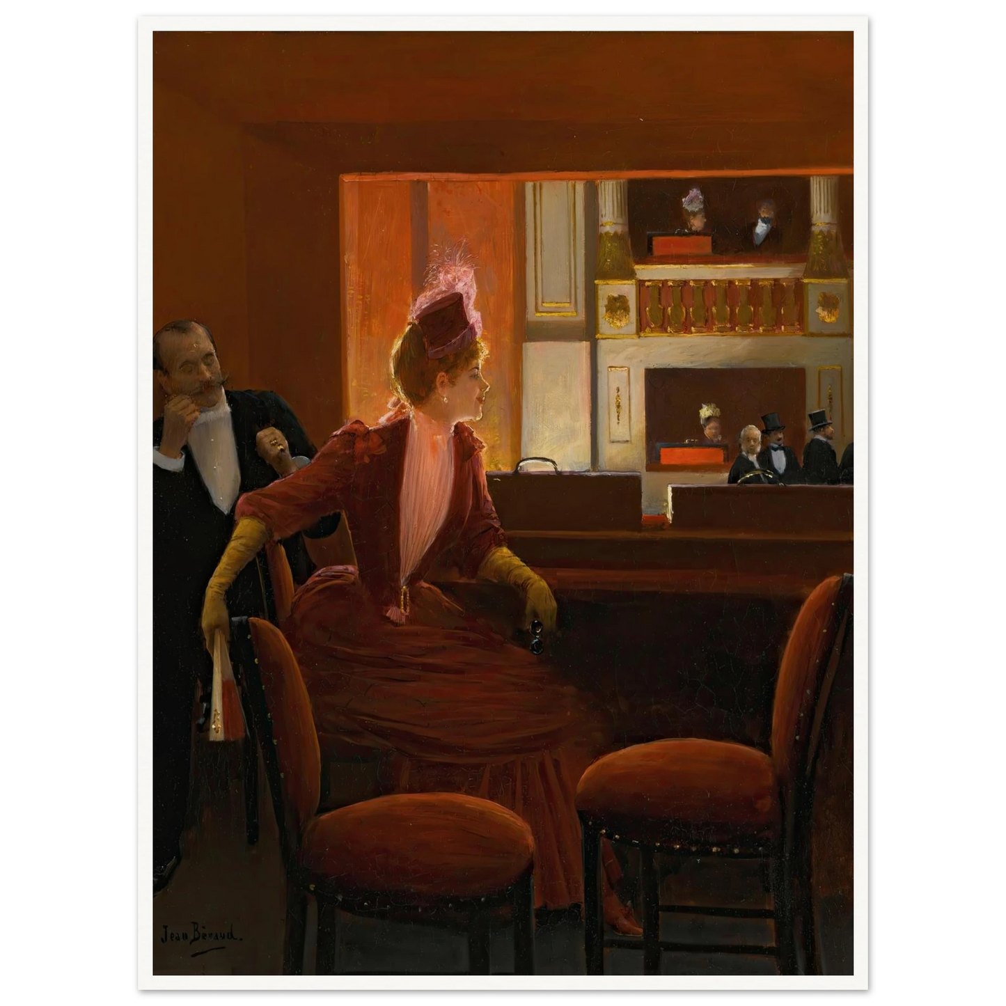 La Loge Art Print | Jean Beraud-Quipham Collections