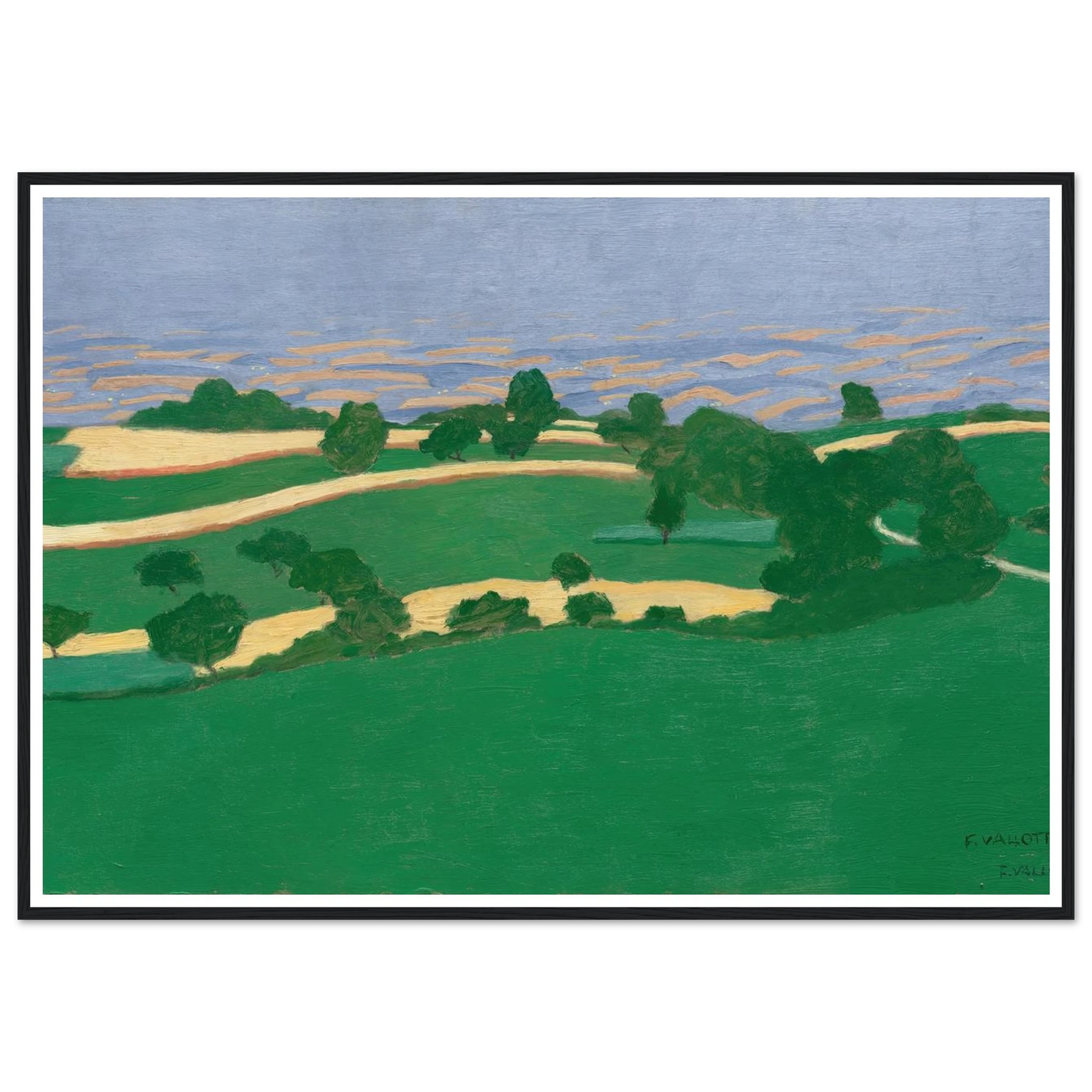Corn Fields (1900) Art Print | Felix Vallotton-Quipham Collections
