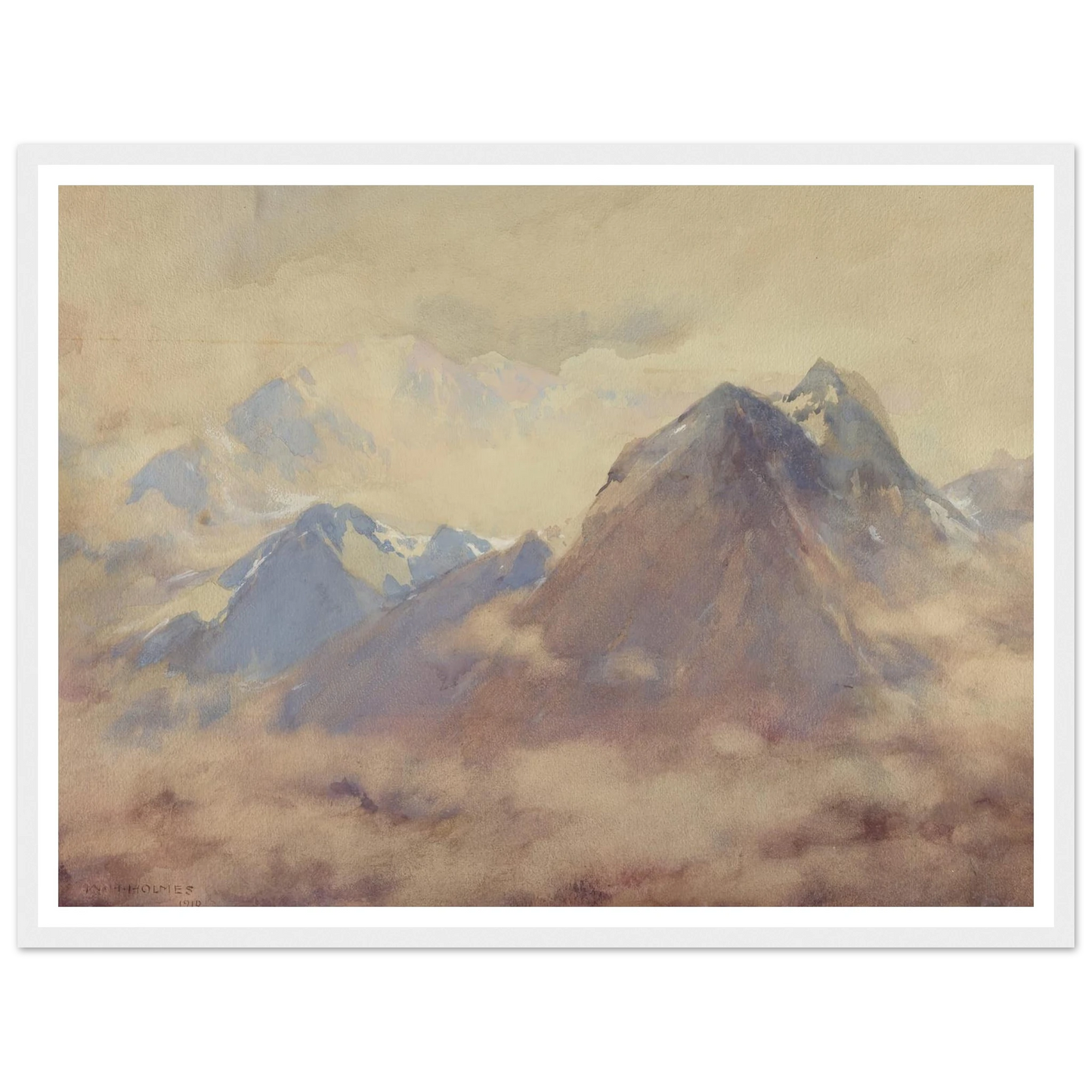 The Almighty’s Own, An Impression Of The High Andes (1910) Art Print | William Henry Holmes-Quipham Collections
