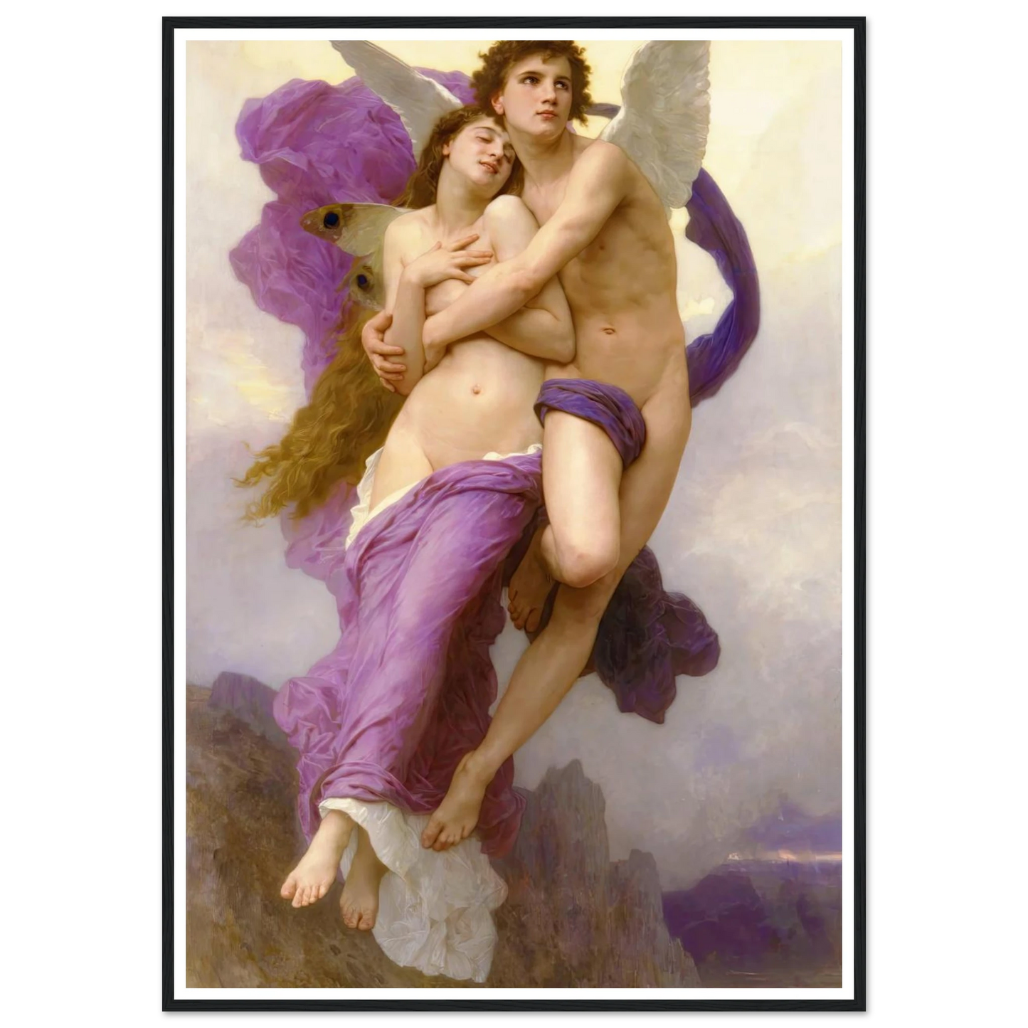 The abduction of Psyche (1895) Art Print | William Bouguereau-Quipham Collections